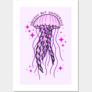 Squishy But Dangerous Jelly Fish Posters and Art